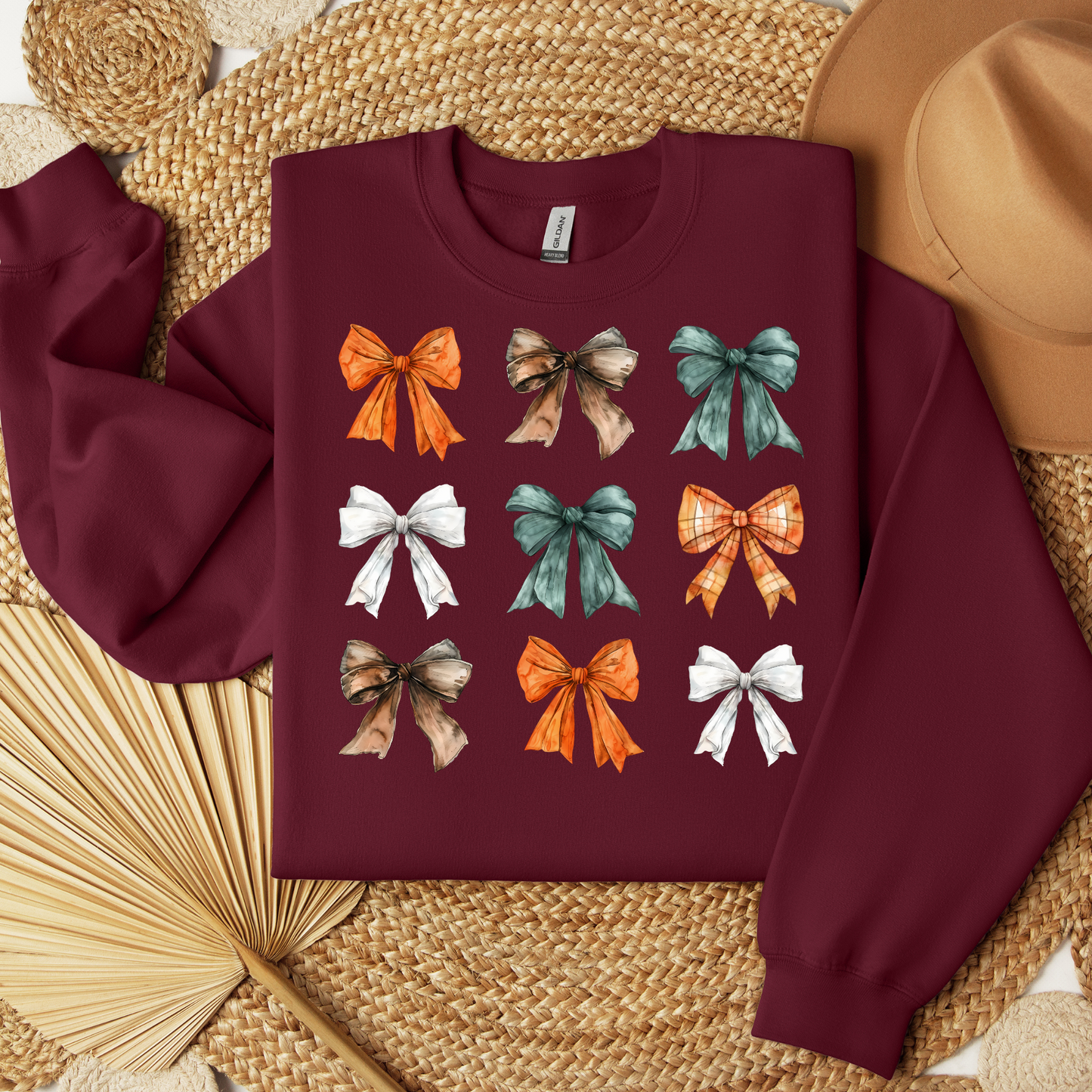 Coquette Bow Sweatshirt - Coquette Bow's Thanksgiving Shirt