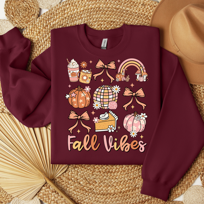 Thankful Sweatshirt - Fall Vibes Thanksgiving Sweatshirt