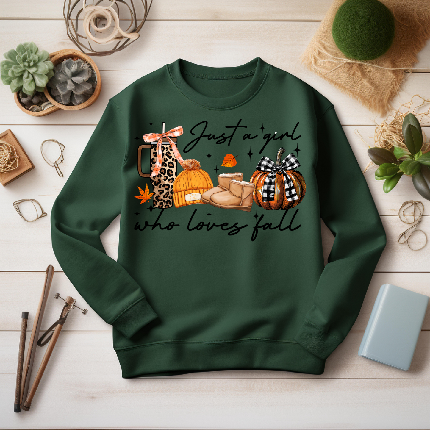 Thankful Sweatshirt -Just a Girl Who Loves Fall Thanksgiving Sweatshirt