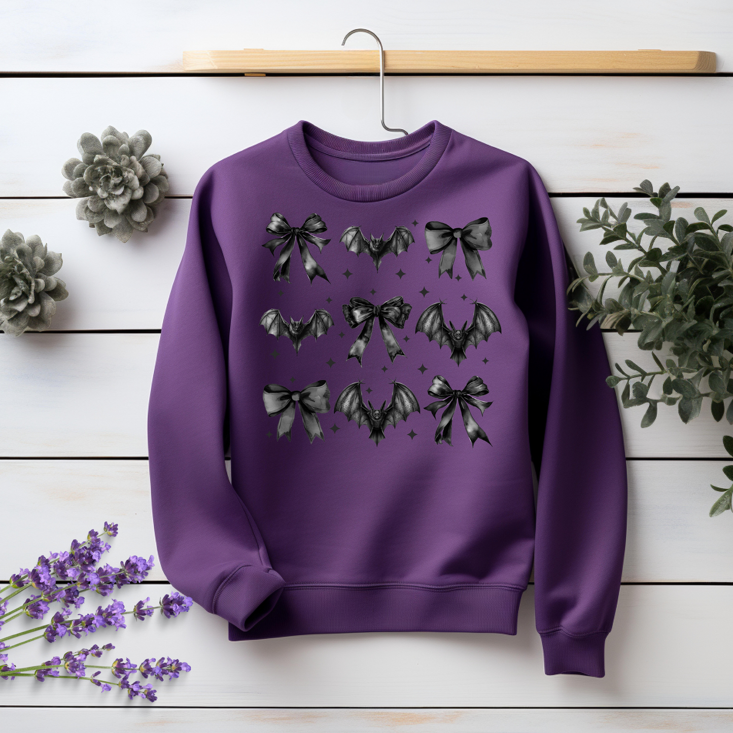 Retro Halloween Coquette Bow Sweatshirt - Cozy Autumn Halloween Vibes Gift (Copy)