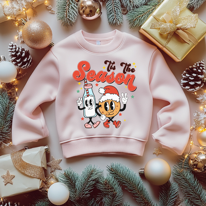 Tis The Season Christmas Sweatshirt Toddler