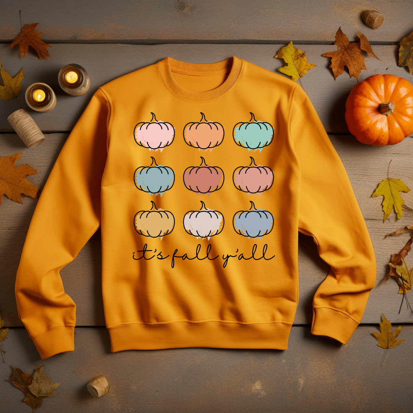 Thankful Sweatshirt - it's fall y'all, Thanksgiving Sweatshirt