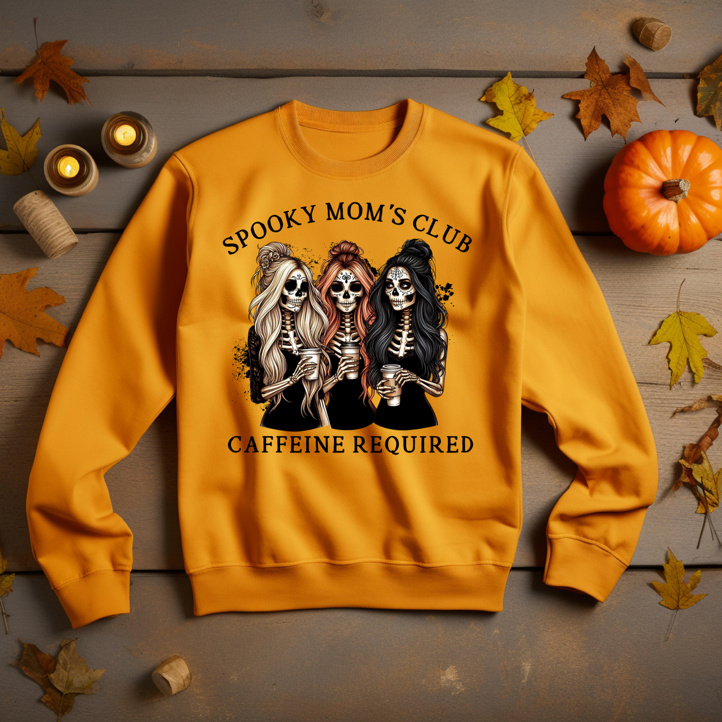 Halloween Sweatshirt - Spooky Mama Club Halloween Sweatshirt