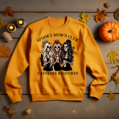 Halloween Sweatshirt - Spooky Mama Club Halloween Sweatshirt