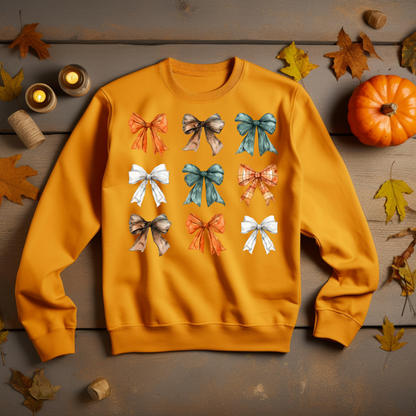 Coquette Bow Sweatshirt - Coquette Bow's Thanksgiving Shirt