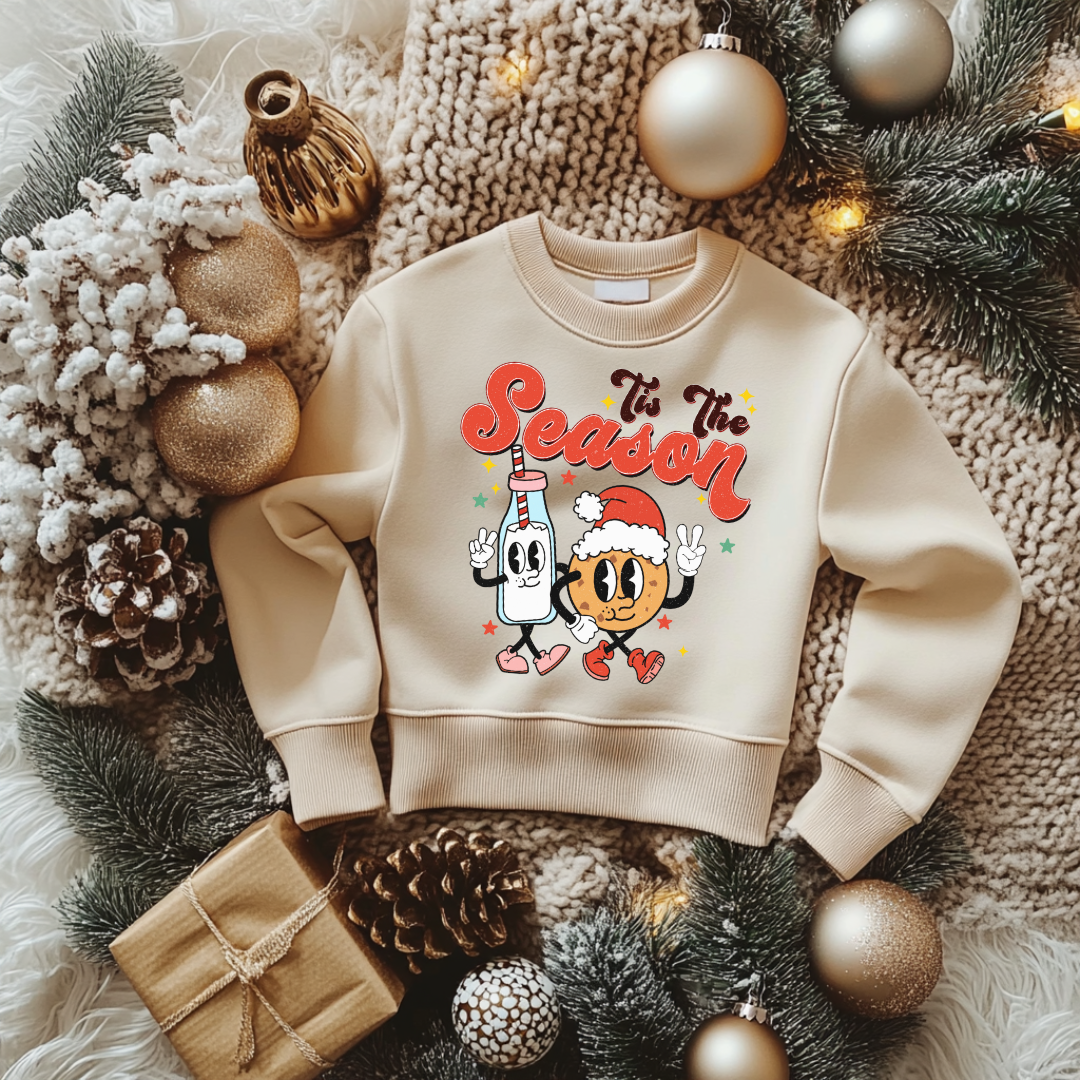 Tis The Season Christmas Sweatshirt Toddler