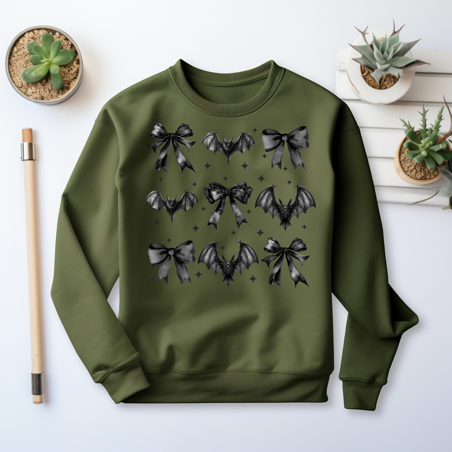 Retro Halloween Coquette Bow Sweatshirt - Cozy Autumn Halloween Vibes Gift (Copy)