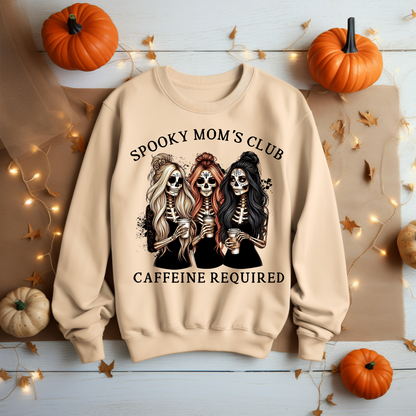 Halloween Sweatshirt - Spooky Mama Club Halloween Sweatshirt