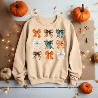 Coquette Bow Sweatshirt - Coquette Bow's Thanksgiving Shirt