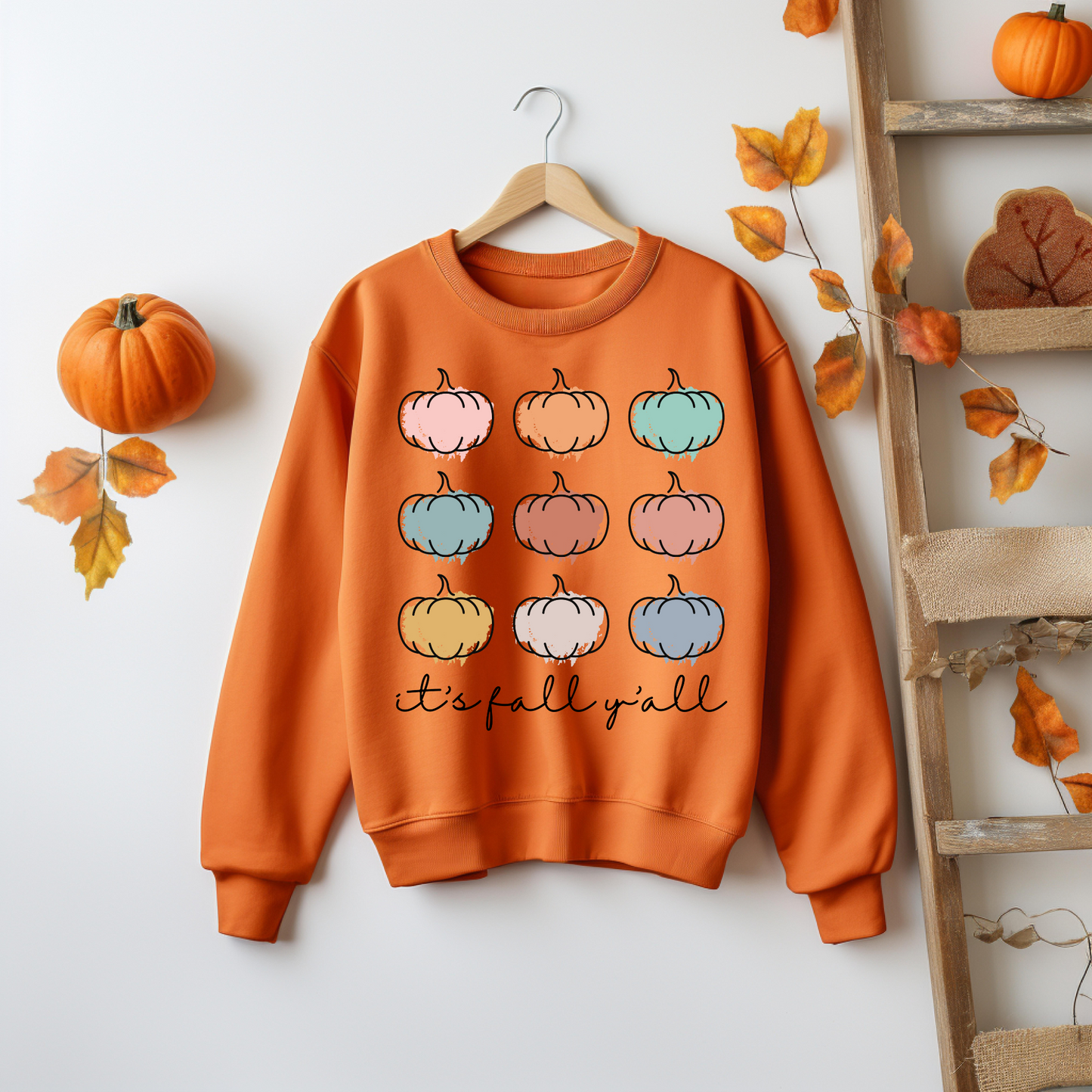 Thankful Sweatshirt - it's fall y'all, Thanksgiving Sweatshirt