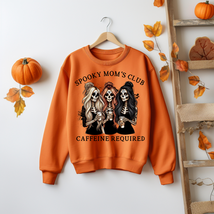 Halloween Sweatshirt - Spooky Mama Club Halloween Sweatshirt