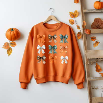 Coquette Bow Sweatshirt - Coquette Bow's Thanksgiving Shirt