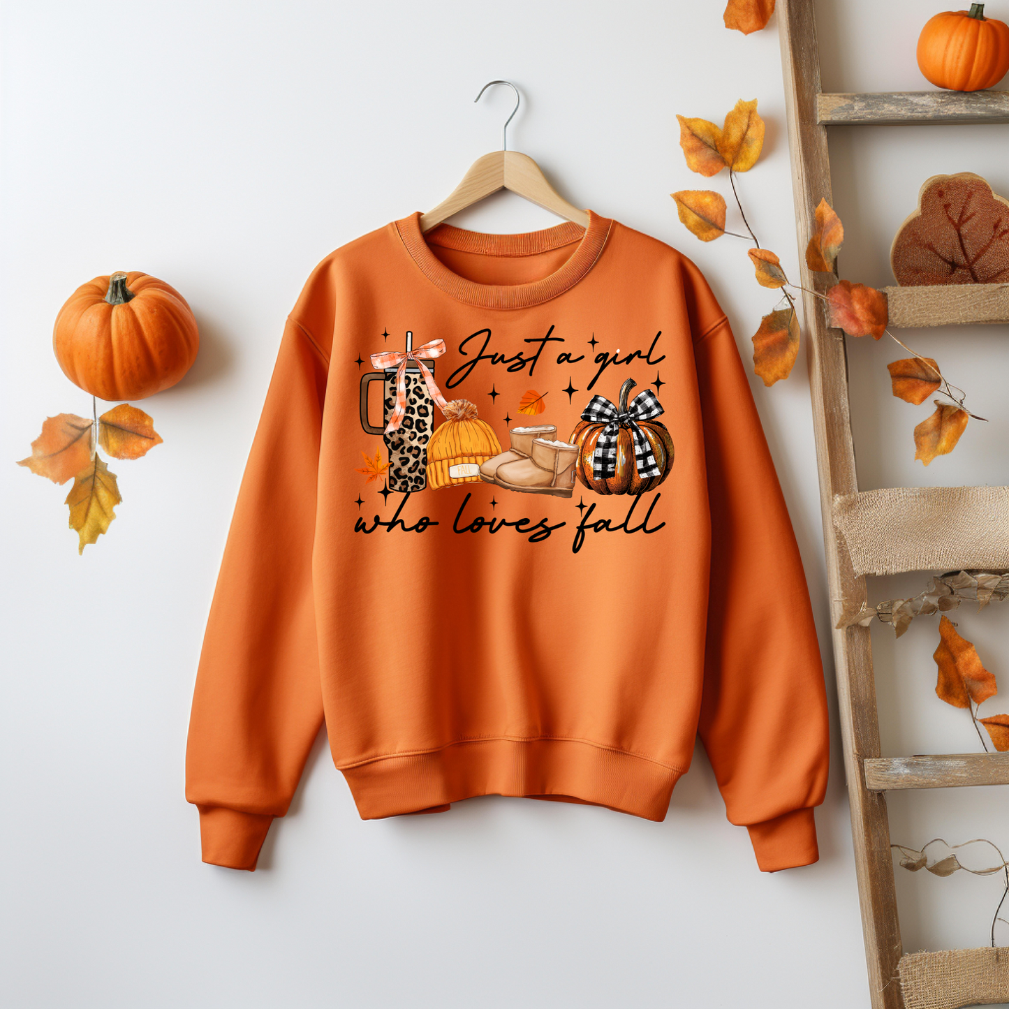 Thankful Sweatshirt -Just a Girl Who Loves Fall Thanksgiving Sweatshirt