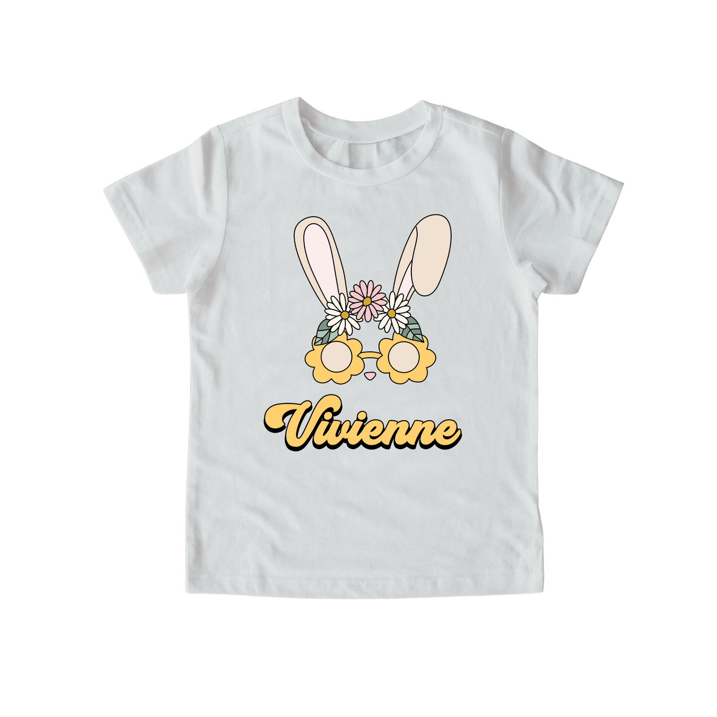 Easter Bunny Custom Name T-Shirt