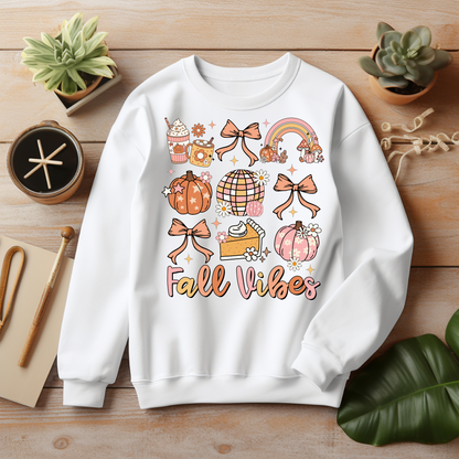 Thankful Sweatshirt - Fall Vibes Thanksgiving Sweatshirt