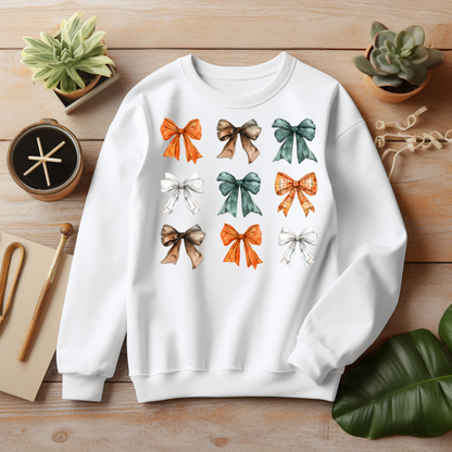 Coquette Bow Sweatshirt - Coquette Bow's Thanksgiving Shirt