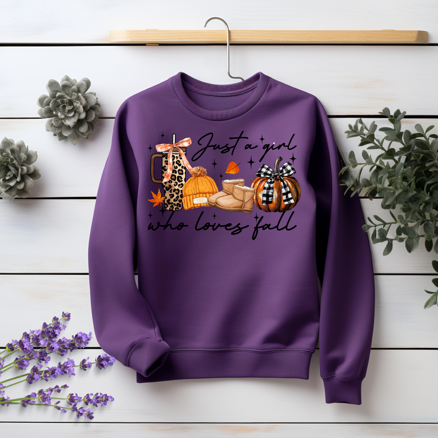 Thankful Sweatshirt -Just a Girl Who Loves Fall Thanksgiving Sweatshirt