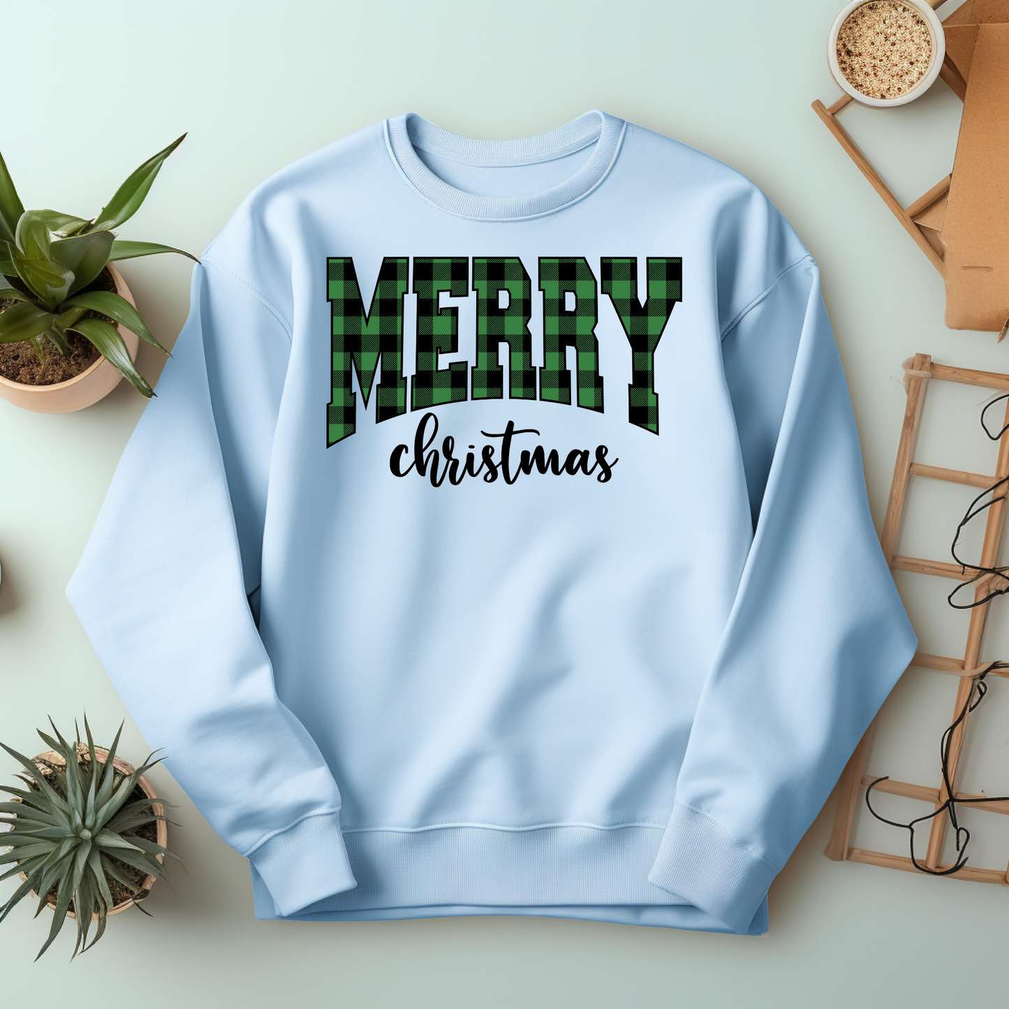 Merry Christmas Sweatshirt – Cozy Christmas Vibes Gift – Holiday Season Graphic Sweatshirt – Festive Winter Apparel