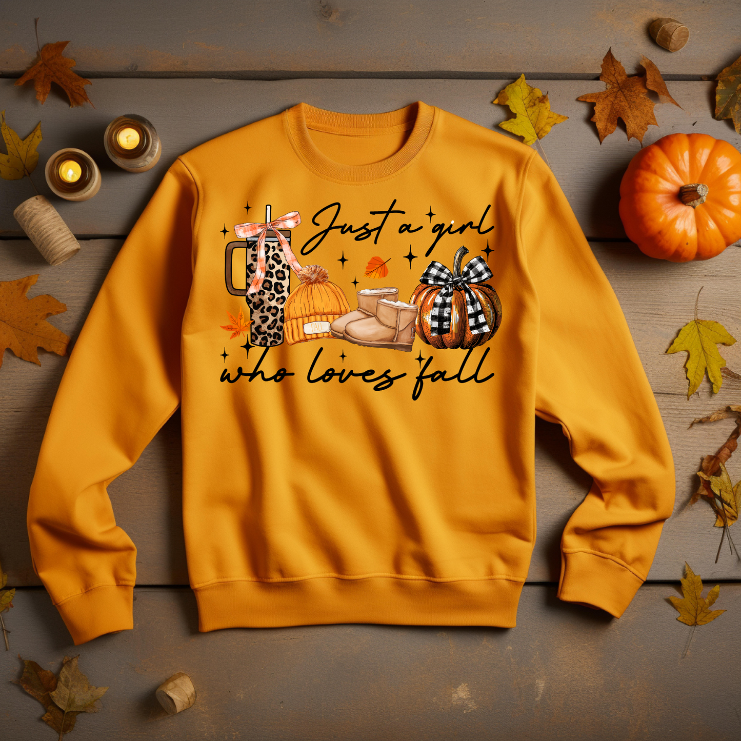 Thankful Sweatshirt -Just a Girl Who Loves Fall Thanksgiving Sweatshirt