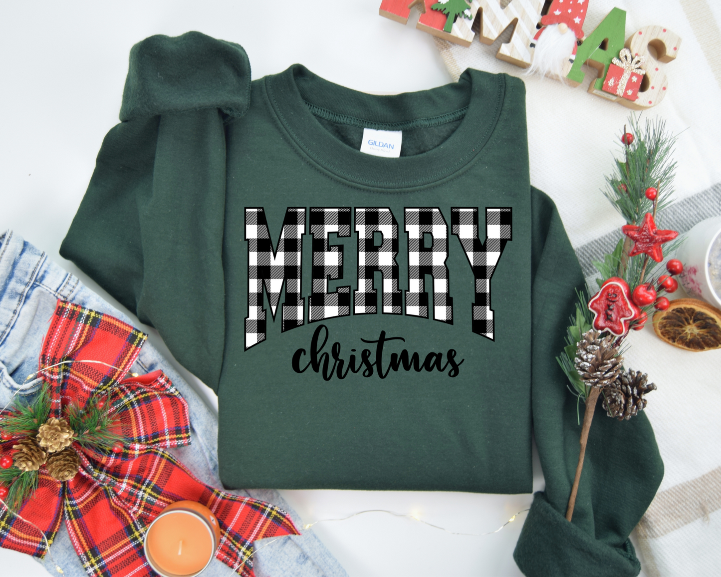 Merry Christmas Santa Retro Christmas Sweatshirt – Perfect Holiday Gift for Christmas