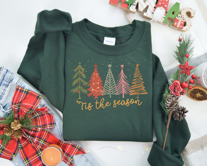 Tis The Season, Christmas Sweatshirt – Christmas Vibes Gift