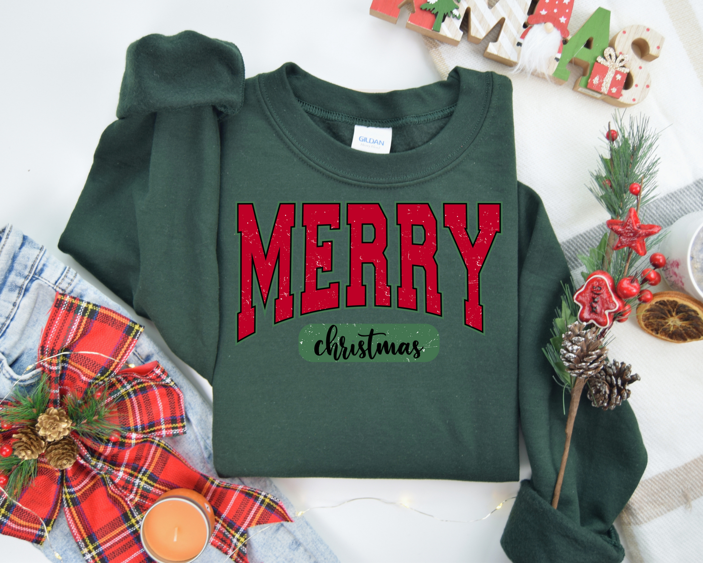 Merry Christmas Santa Retro Christmas Sweatshirt – Perfect Holiday Gift for Christmas