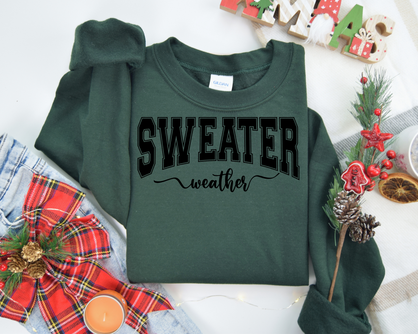 Sweater Weather, Christmas Sweatshirt – Christmas Vibes Gift