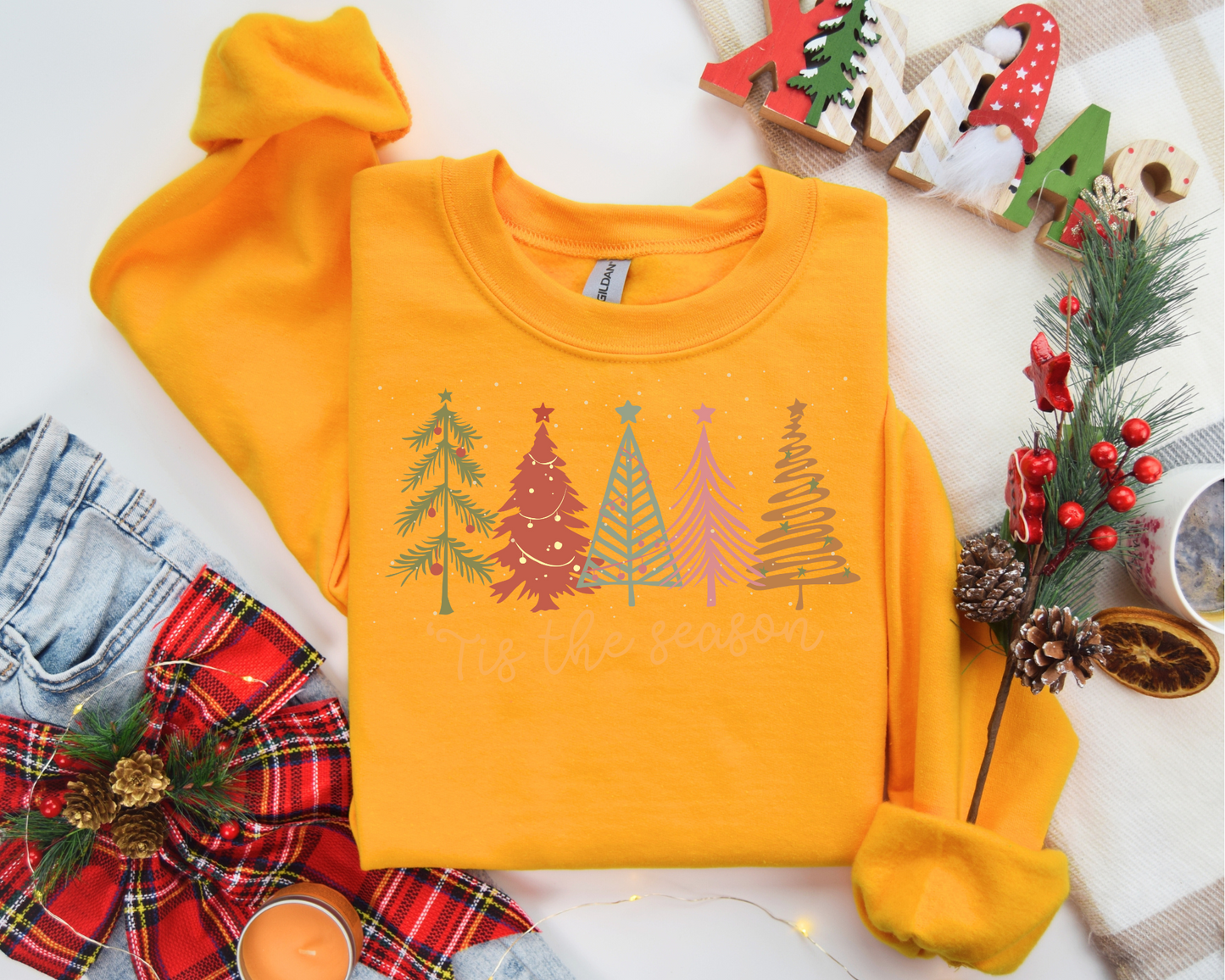 Tis The Season, Christmas Sweatshirt – Christmas Vibes Gift