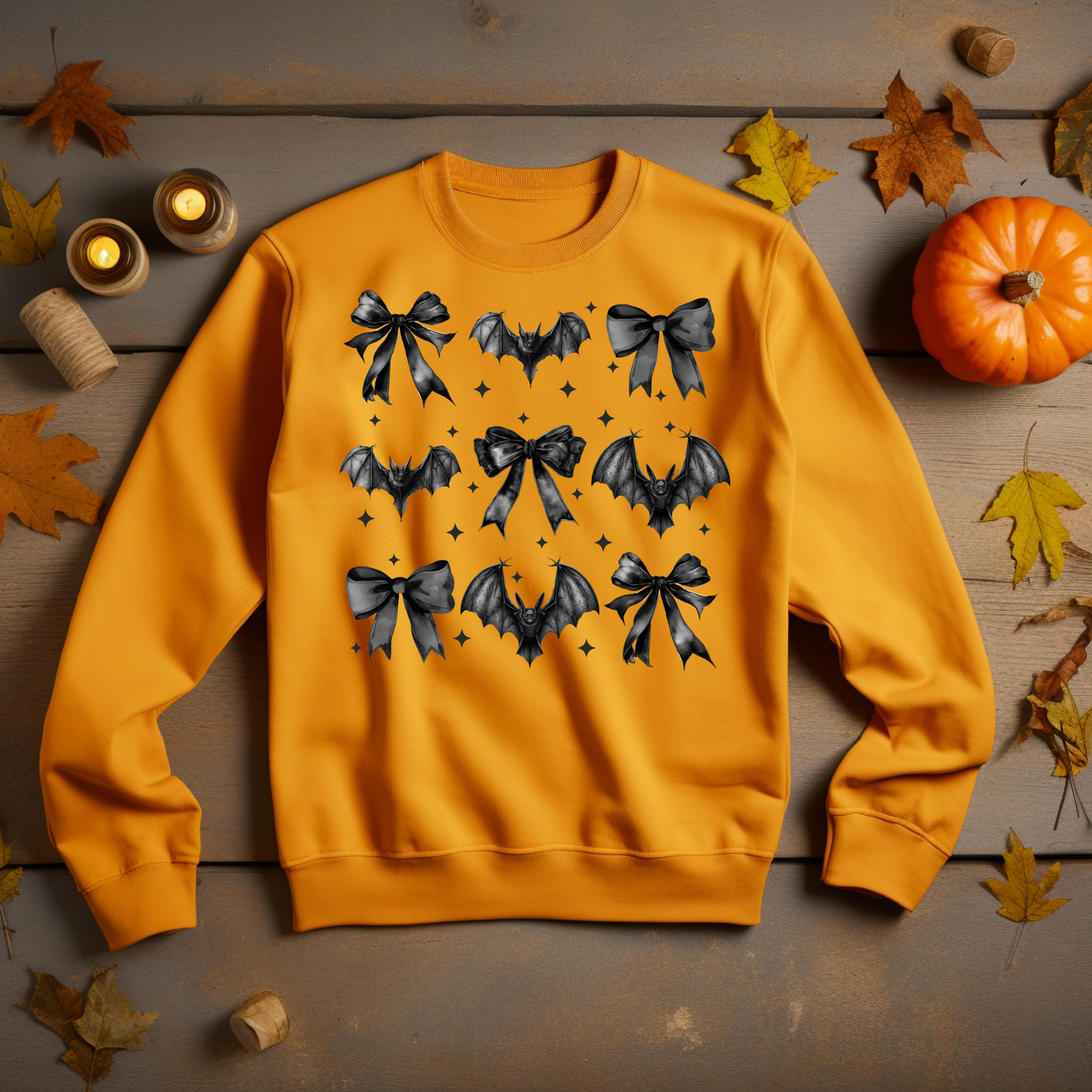 Retro Halloween Coquette Bow Sweatshirt - Cozy Autumn Halloween Vibes Gift (Copy)