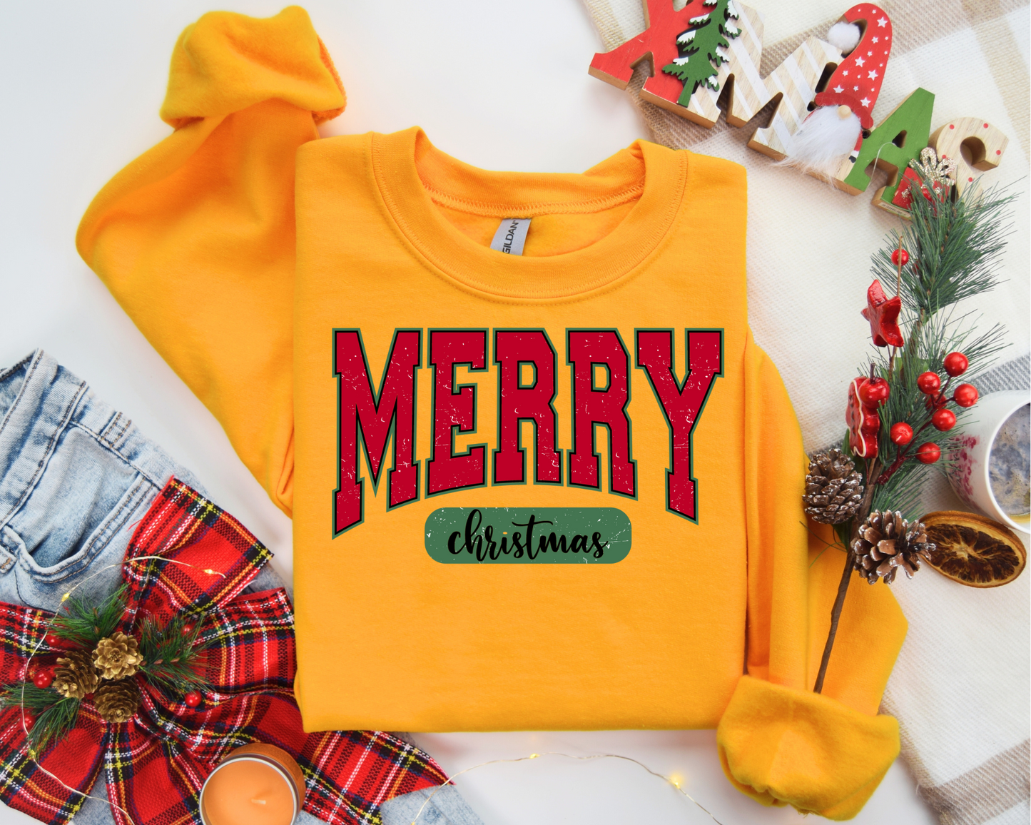 Merry Christmas Santa Retro Christmas Sweatshirt – Perfect Holiday Gift for Christmas