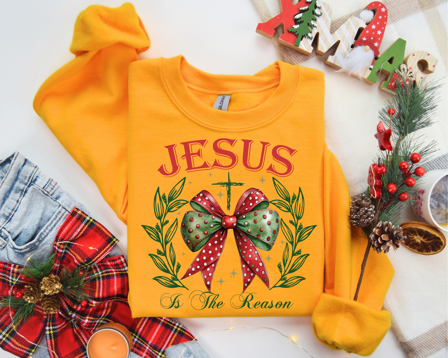 Jesus is the reason For the season Sweatshirt – Christmas Vibes Gift