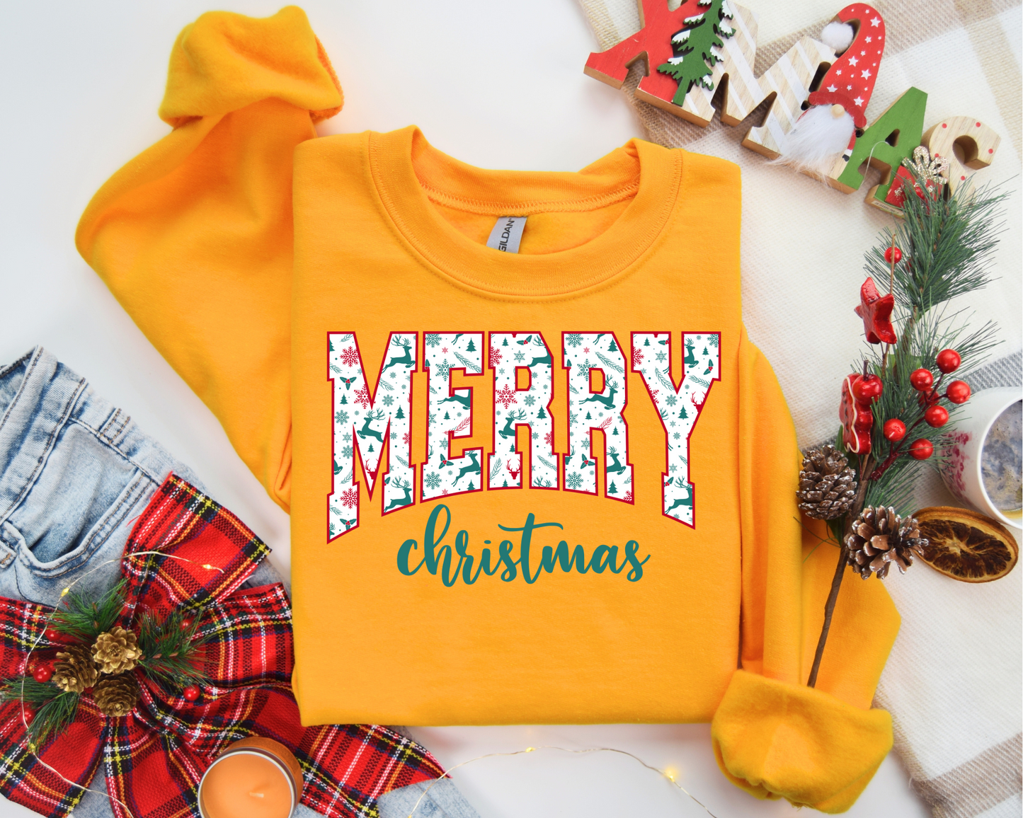 Merry Christmas Santa Retro Christmas Sweatshirt – Perfect Holiday Gift for Christmas