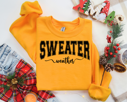 Sweater Weather, Christmas Sweatshirt – Christmas Vibes Gift