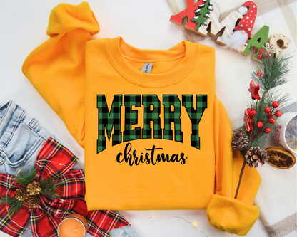 Merry Christmas Sweatshirt – Cozy Christmas Vibes Gift – Holiday Season Graphic Sweatshirt – Festive Winter Apparel