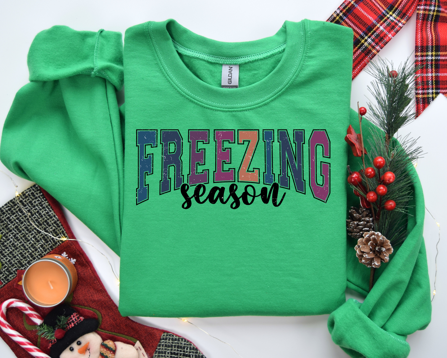 Freezing Season Sweatshirt – Christmas Vibes Gift