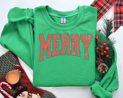 Merry Christmas Sweatshirt – Christmas Vibes Gift