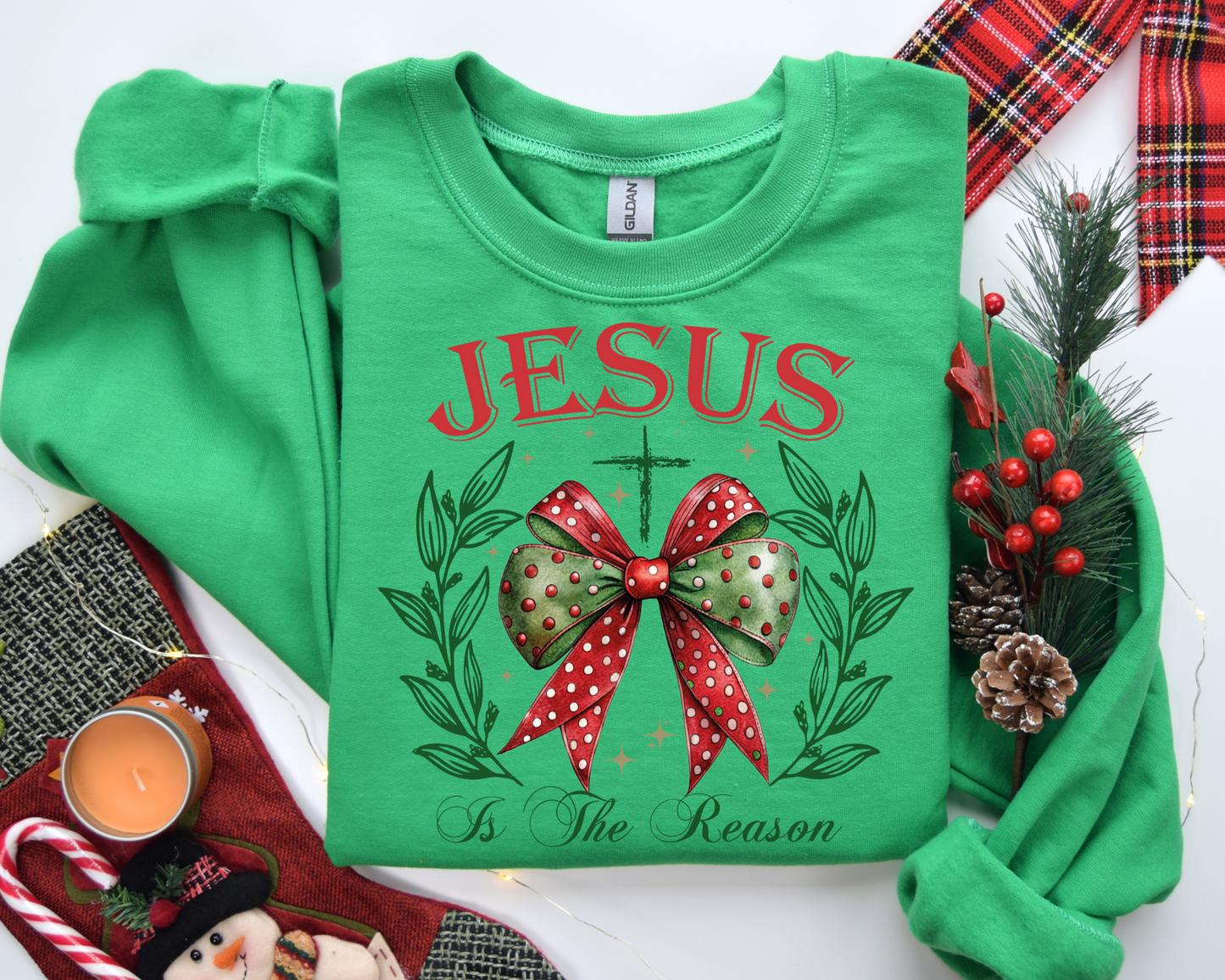 Jesus is the reason For the season Sweatshirt – Christmas Vibes Gift