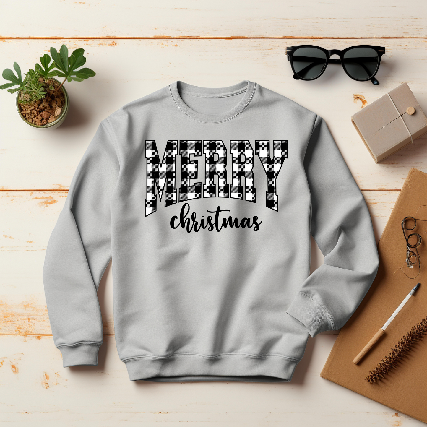 Merry Christmas Santa Retro Christmas Sweatshirt – Perfect Holiday Gift for Christmas