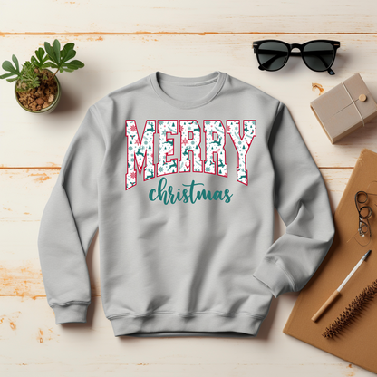 Merry Christmas Santa Retro Christmas Sweatshirt – Perfect Holiday Gift for Christmas