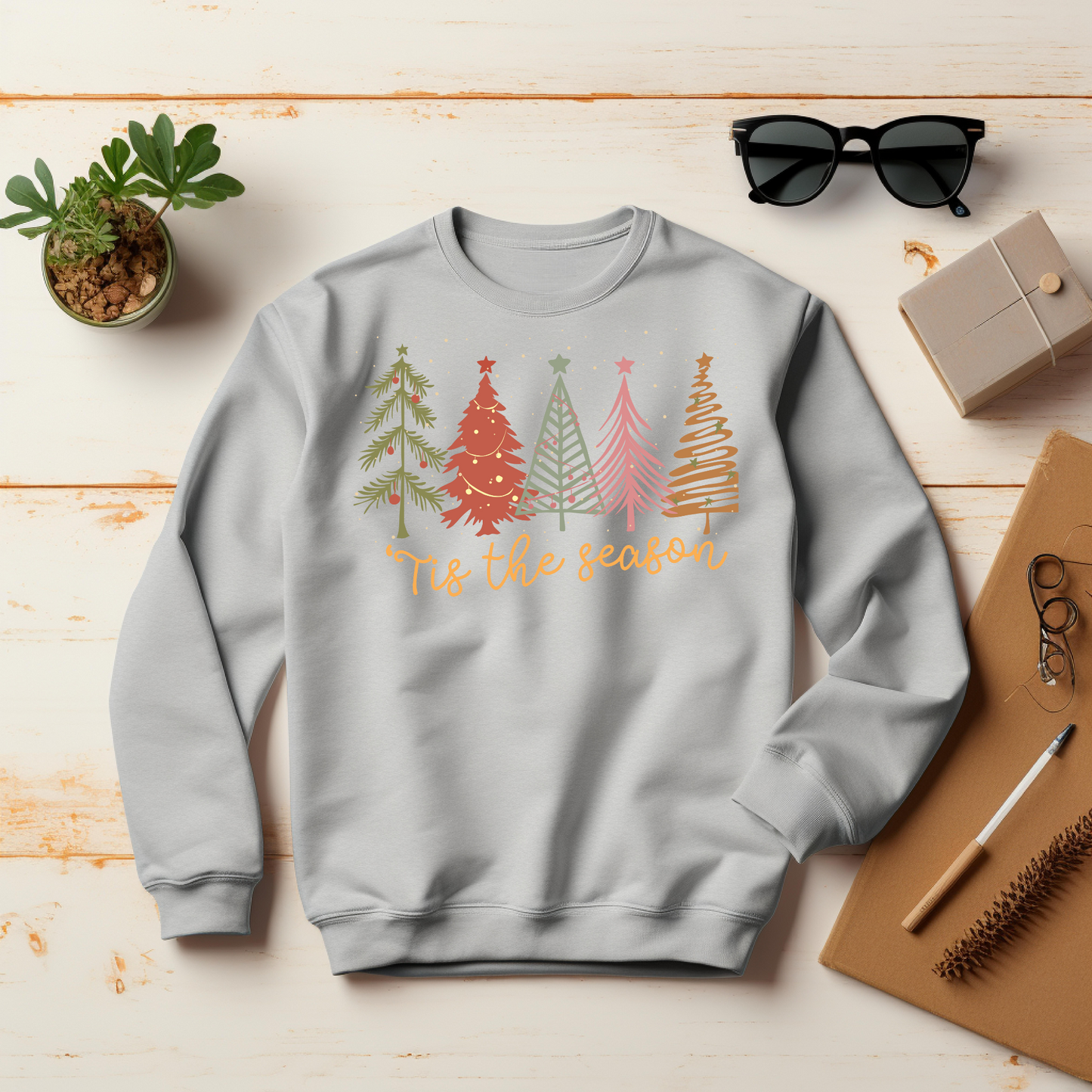 Tis The Season, Christmas Sweatshirt – Christmas Vibes Gift