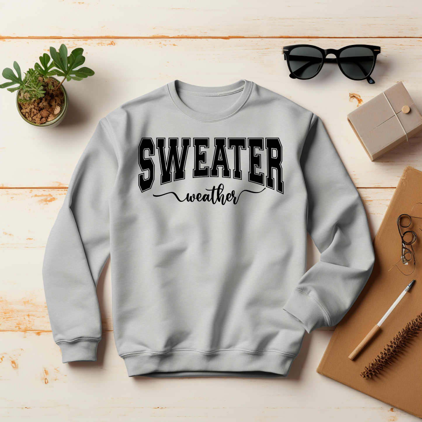 Sweater Weather, Christmas Sweatshirt – Christmas Vibes Gift