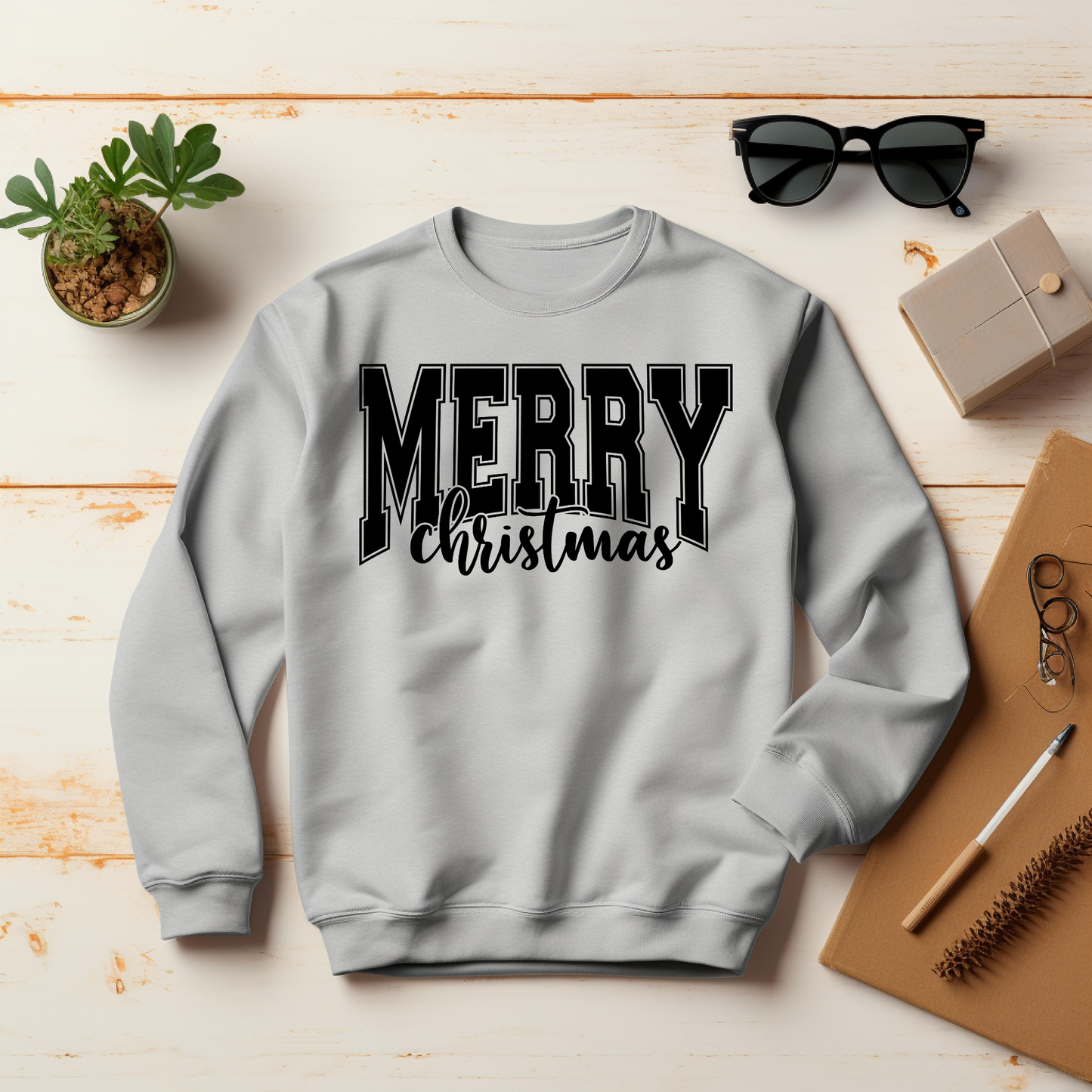 Merry Christmas Sweatshirt – Cozy Christmas Vibes Gift – Holiday Season Graphic Sweatshirt – Festive Winter Apparel (Copy)