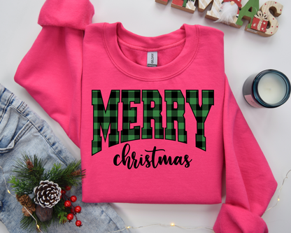 Merry Christmas Sweatshirt – Cozy Christmas Vibes Gift – Holiday Season Graphic Sweatshirt – Festive Winter Apparel