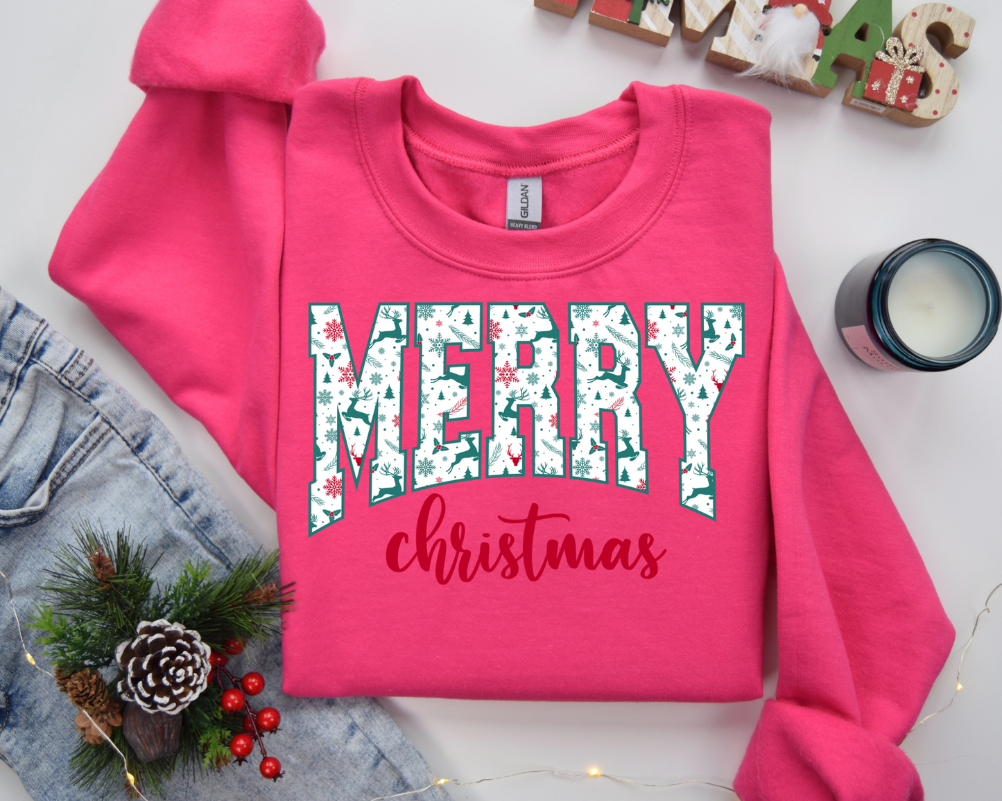 Merry Christmas Santa Retro Christmas Sweatshirt – Perfect Holiday Gift for Christmas (Copy)