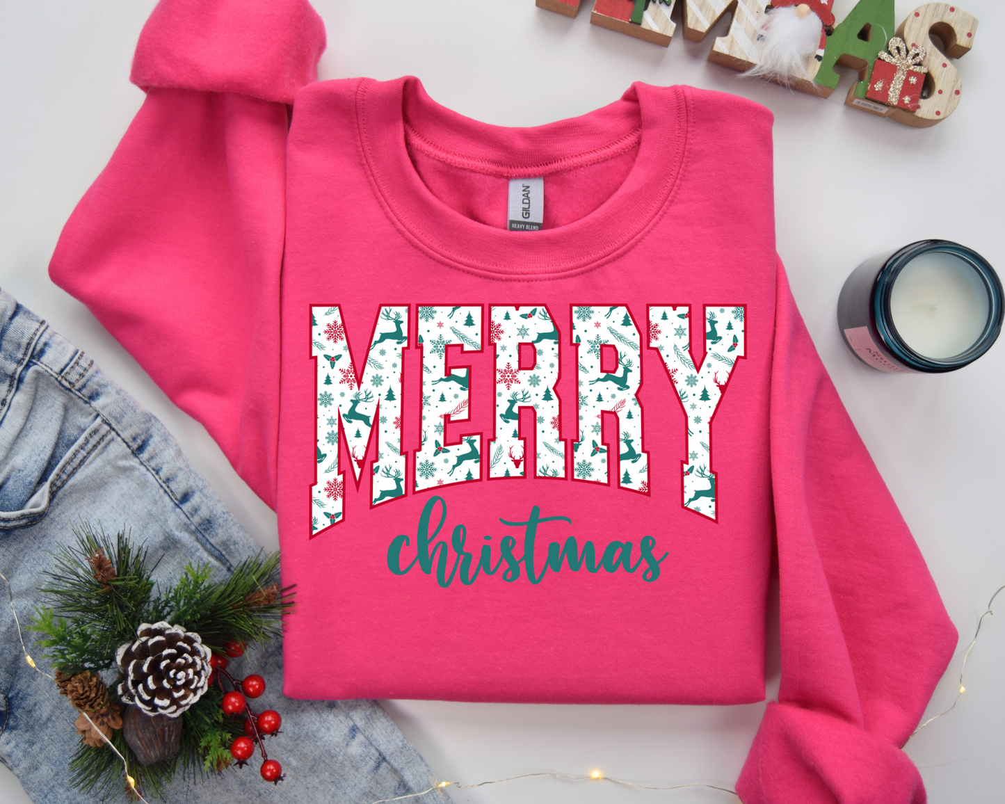 Merry Christmas Santa Retro Christmas Sweatshirt – Perfect Holiday Gift for Christmas