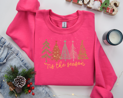 Tis The Season, Christmas Sweatshirt – Christmas Vibes Gift