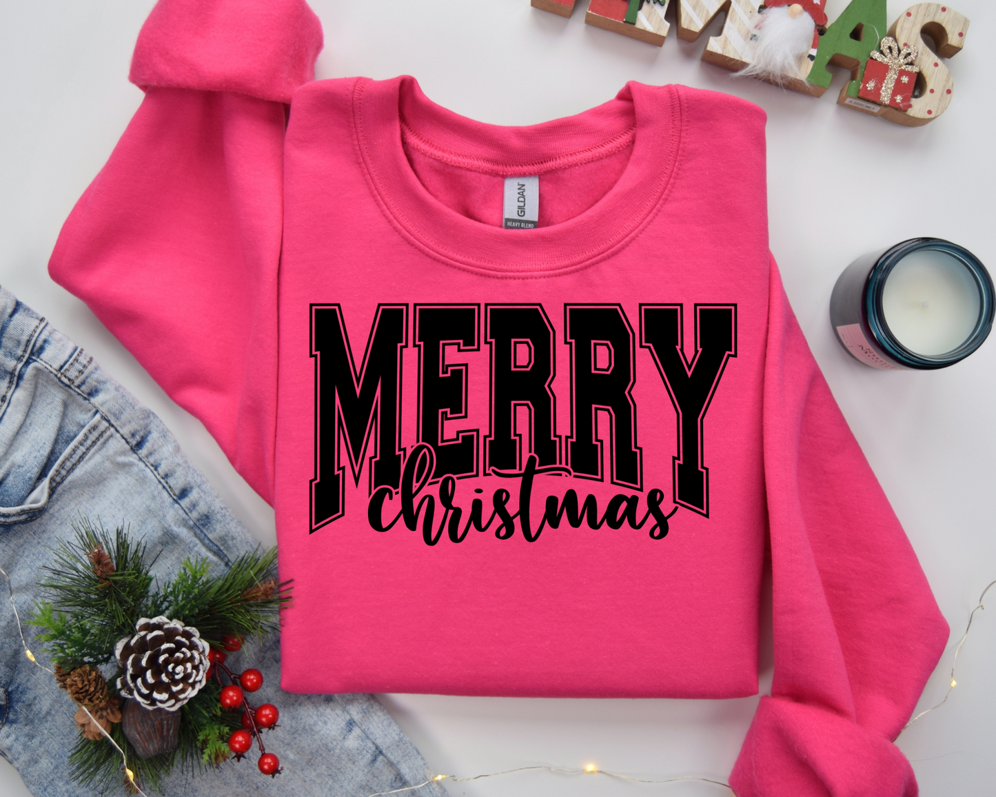 Merry Christmas Sweatshirt – Cozy Christmas Vibes Gift – Holiday Season Graphic Sweatshirt – Festive Winter Apparel (Copy)