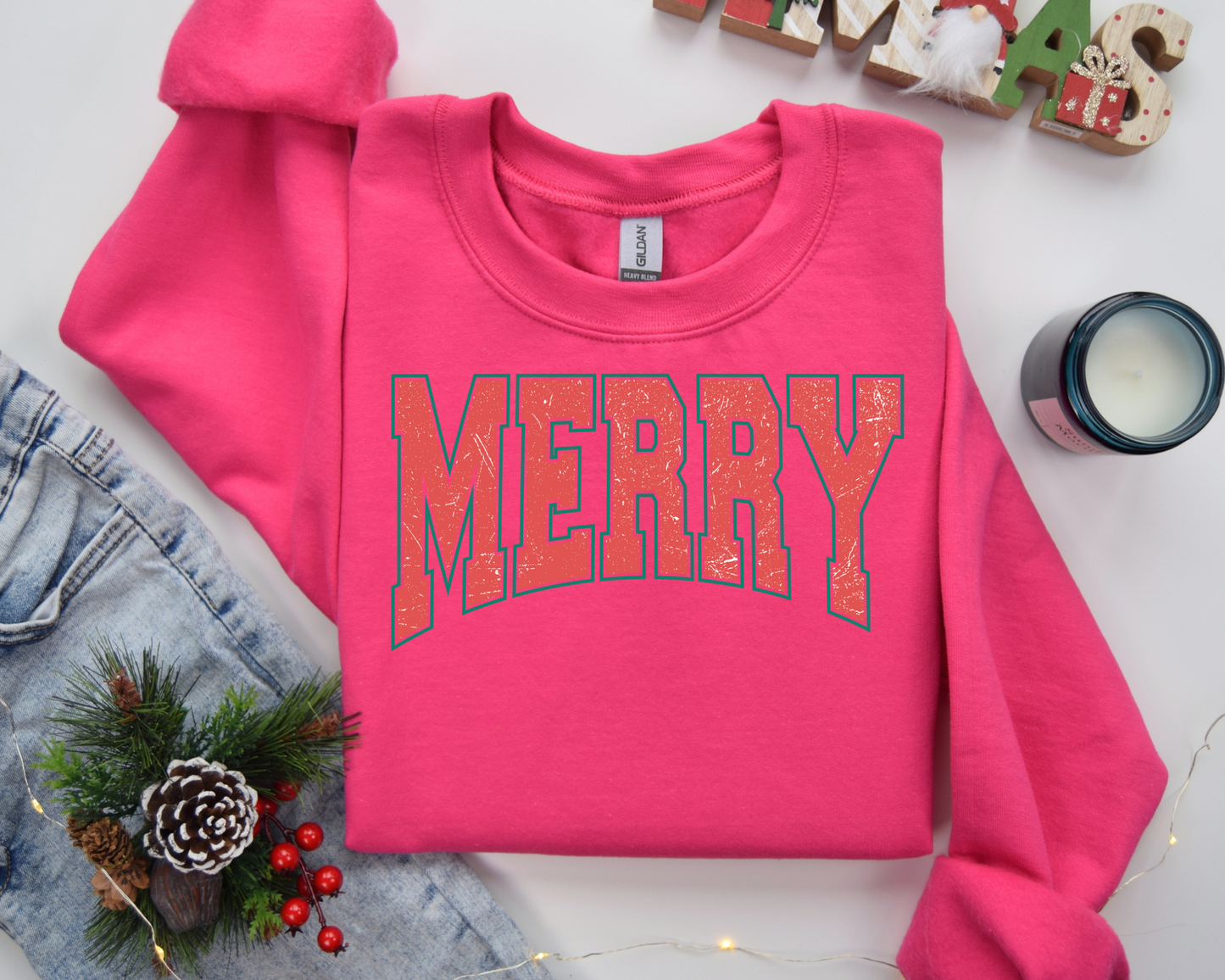 Merry Christmas Sweatshirt – Christmas Vibes Gift