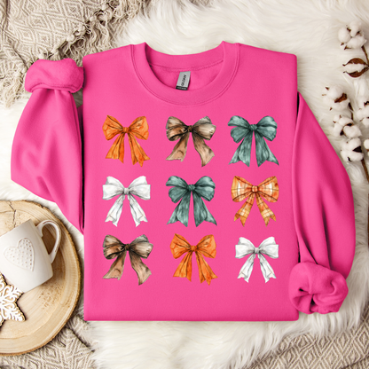 Coquette Bow Sweatshirt - Coquette Bow's Thanksgiving Shirt