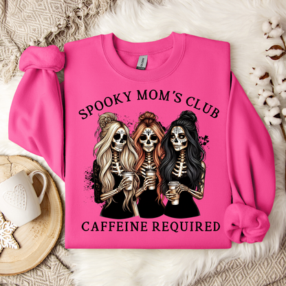 Halloween Sweatshirt - Spooky Mama Club Halloween Sweatshirt